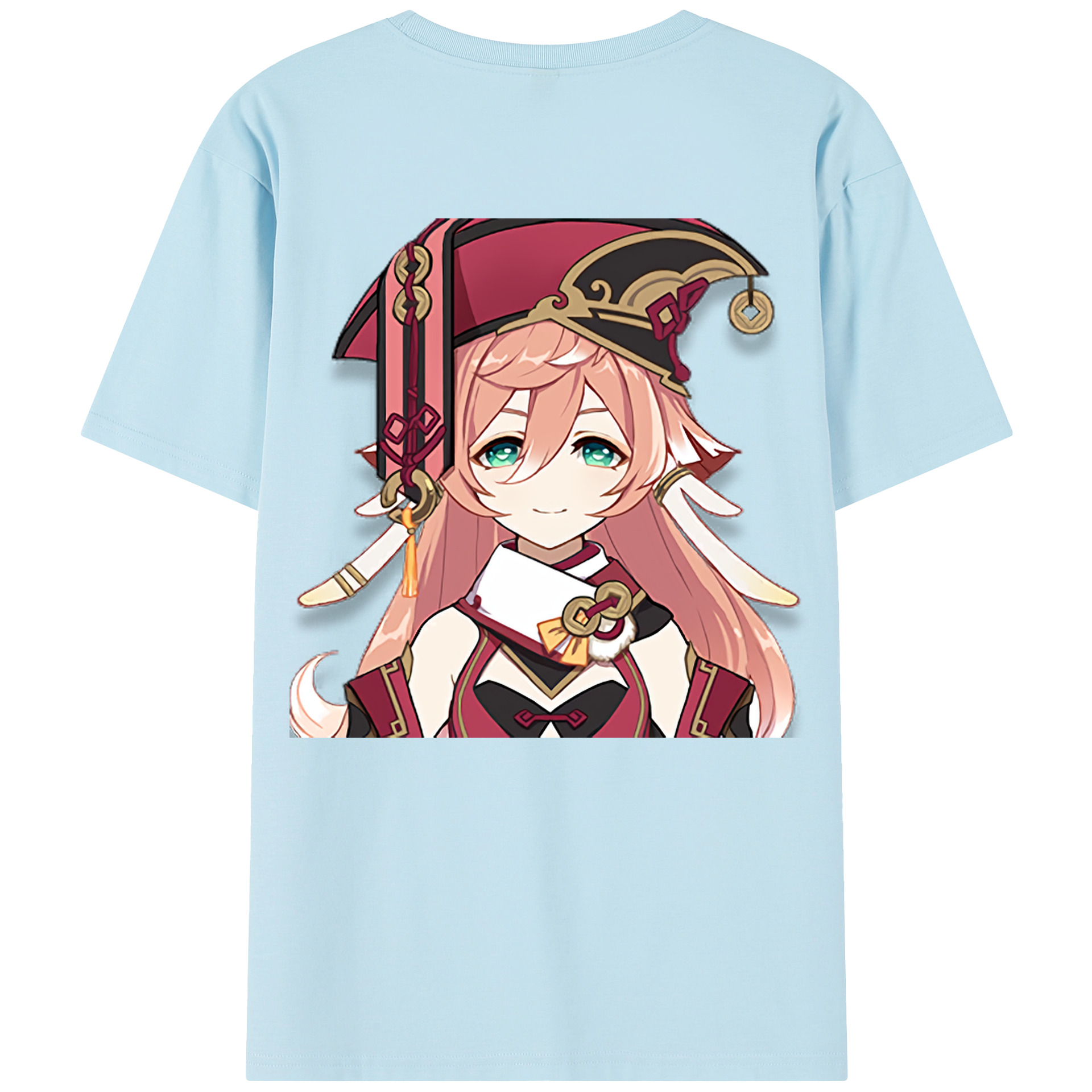 げんし神 ヤンフェイ genshin Yanfei 綿100％半袖Tシャツ（背面プリント）